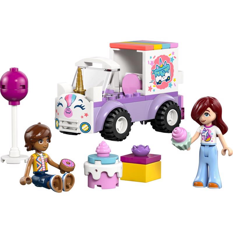 LEGO Friends Unicorn Cake Delivery Car Building Set Multi 67 pc