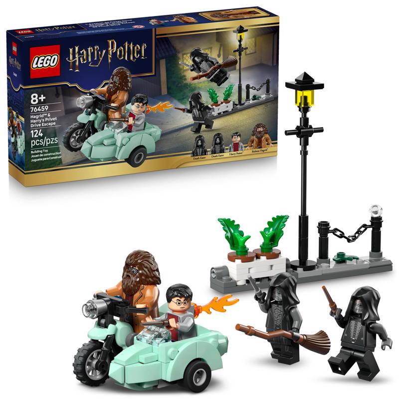 LEGO Harry Potter Hagrid and Harrys Privet Drive Escape Building Set Multi 124 pc