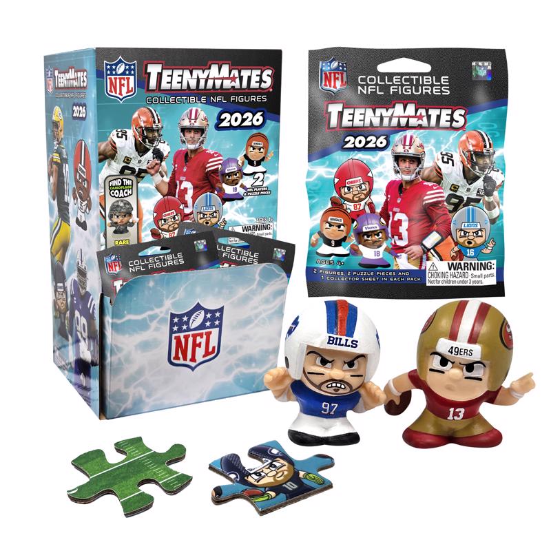 Party Animal Teenymates Football Collectible Figure Multi 2 pc