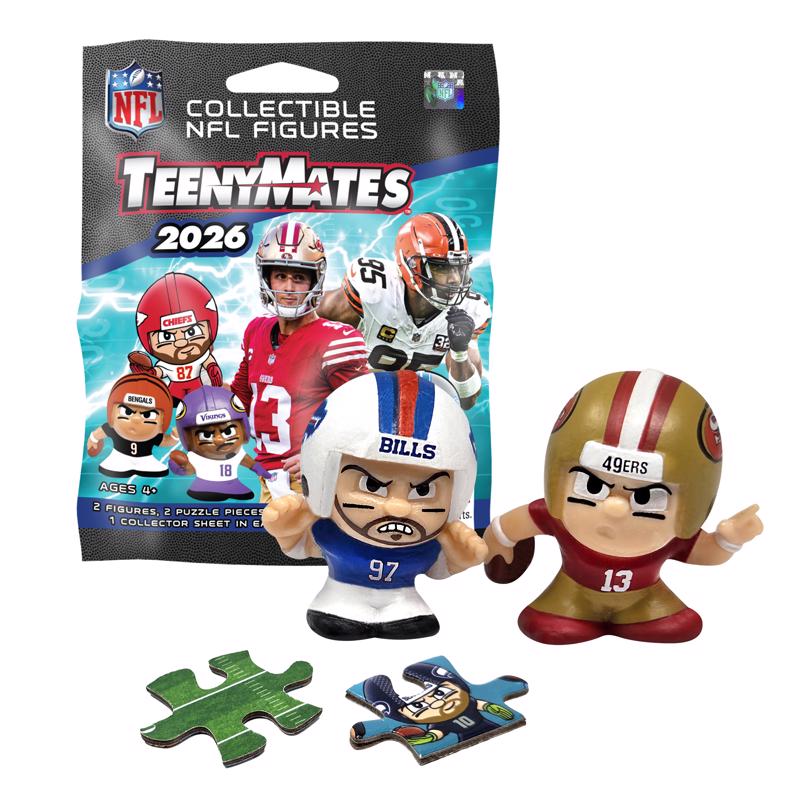 Party Animal Teenymates Football Collectible Figure Multi 2 pc