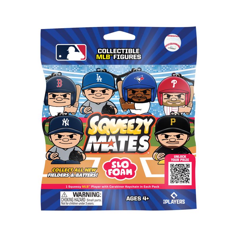 Party Animal Squeezymates Baseball Collectible Figure Multi 1 pc