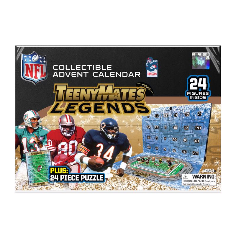 Party Animal Teenymates Football Advent Calendar Multicolor 24 pc