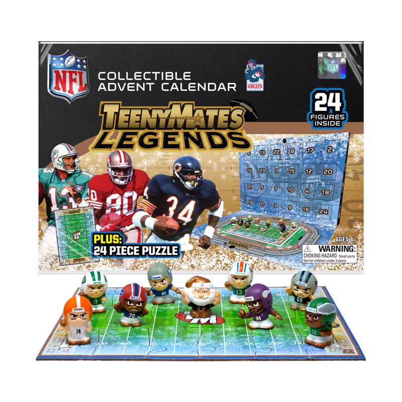 Party Animal Teenymates Football Advent Calendar Multicolor 24 pc
