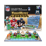 Party Animal Teenymates Football Advent Calendar Multicolor 24 pc