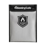 Sentry Safe 0.1 cu ft Black/Gray Fire-Resistant Bag