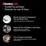 Sentry Safe 0.1 cu ft Black/Gray Fire-Resistant Bag