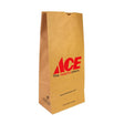 Ace Logo Recycled Paper Brown Shopping Bag 500 pk 16.125 in. H X 5.3125 in. W X 8.25 in. L