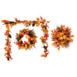 BNDL Harvest 24" B/O Wreath and 9' Fall Harvest Garland