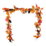 BNDL Harvest 24" B/O Wreath and 9' Fall Harvest Garland