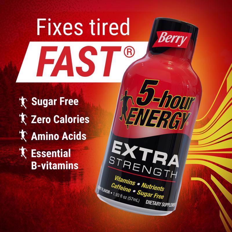 5-hour Energy Extra Strength Sugar Free Berry Energy Shot 1.93 oz