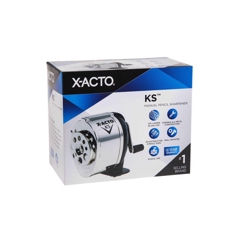 X-Acto KS Silver Manual Pencil Sharpener