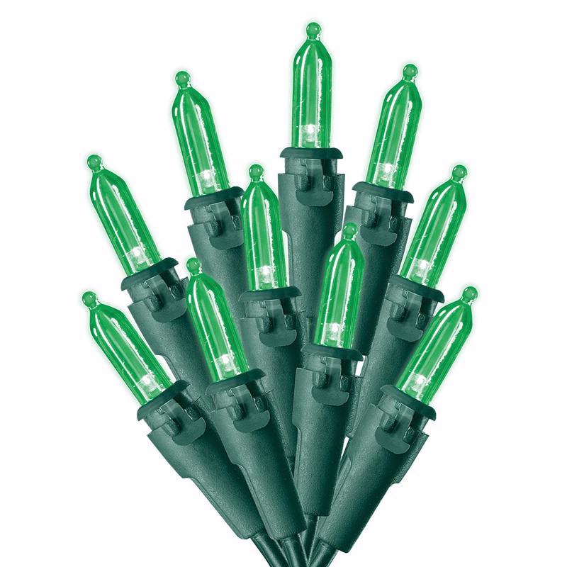 LED LGHT MINI GRN 100CT