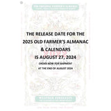 The Old Farmer's Almanac Yankee Publishing Gardening Calendar 2025 Calendar