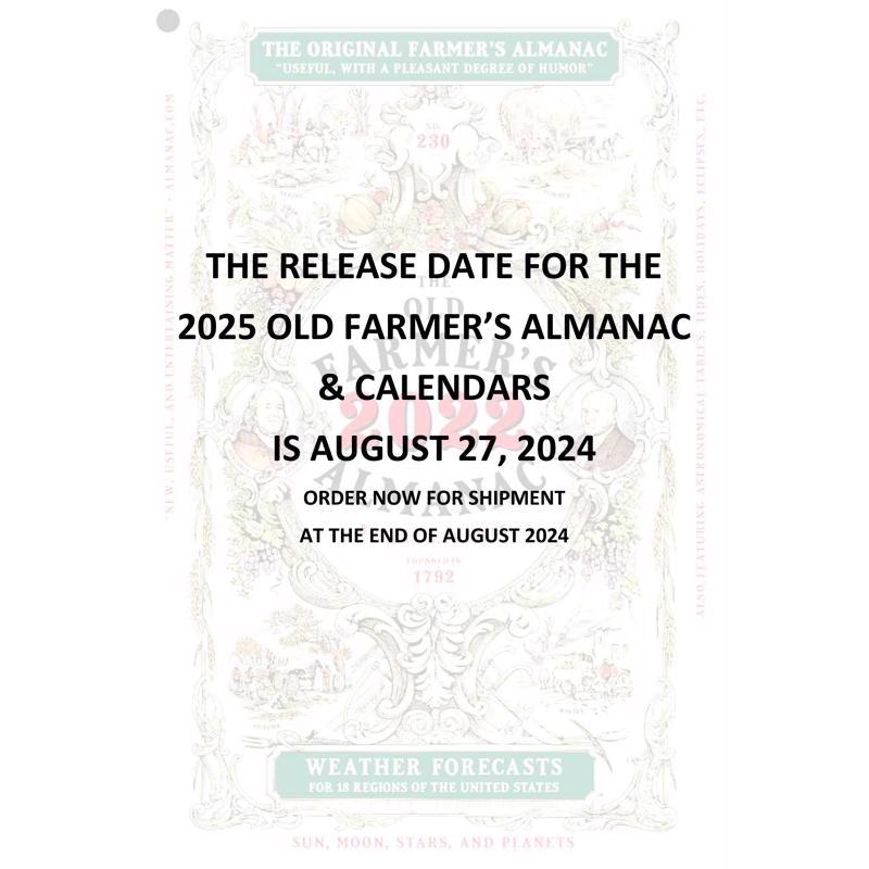 The Old Farmer's Almanac Yankee Publishing Gardening Calendar 2025 Calendar