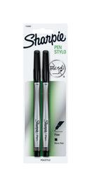 SHARPIE PEN BLACK 2PK