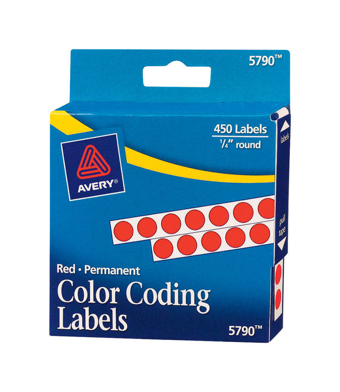 COLOR LABEL DOTS RED