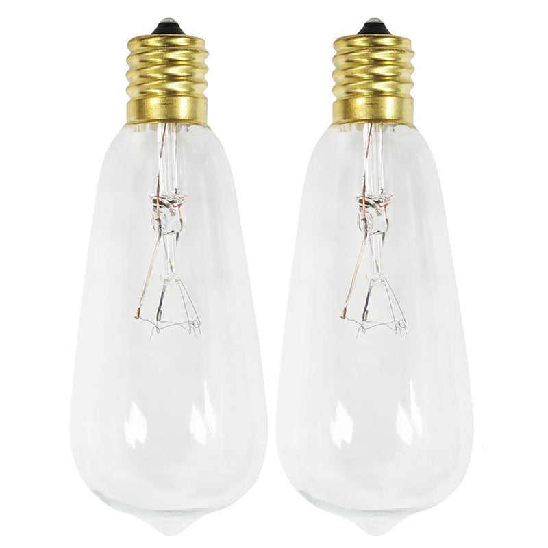 Celebrations Incandescent C9 Clear/Warm White 2 ct Replacement Christmas Light Bulbs