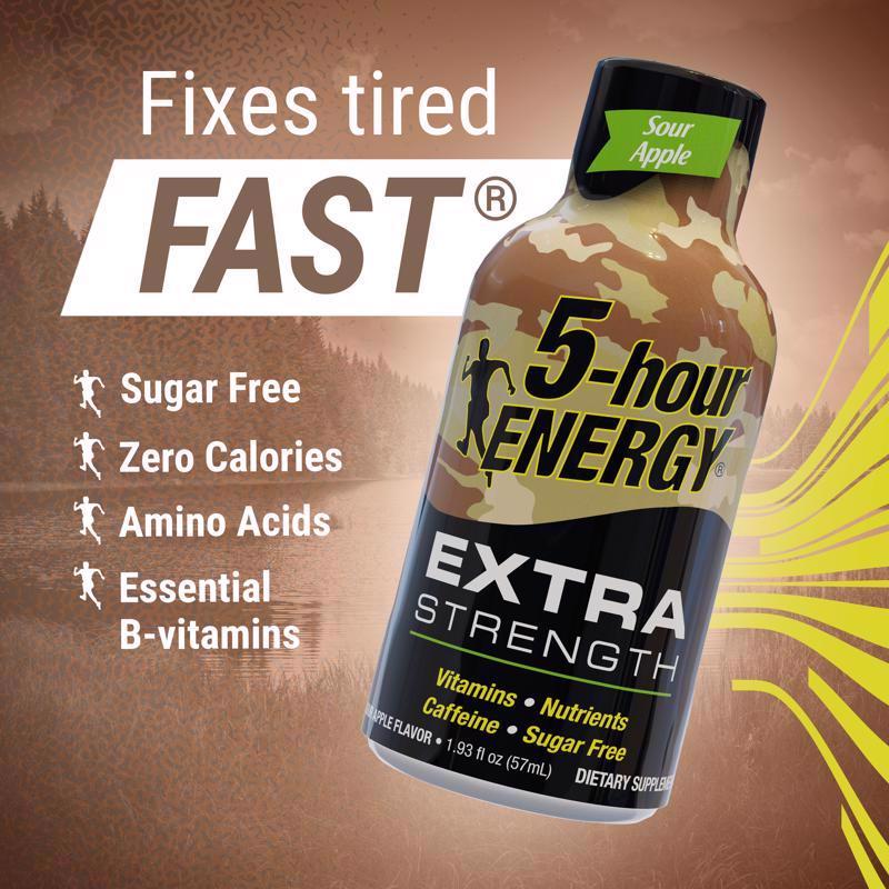 5-hour Energy Extra Strength Sugar Free Sour Apple Energy Shot 1.93 oz