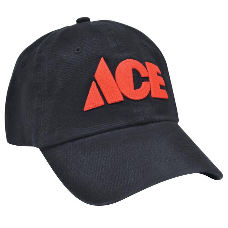 Ace Logo Baseball Cap Black/Red One Size Fits All