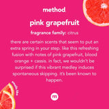 Method Pink Grapefruit Scent Gel Hand Wash 12 oz