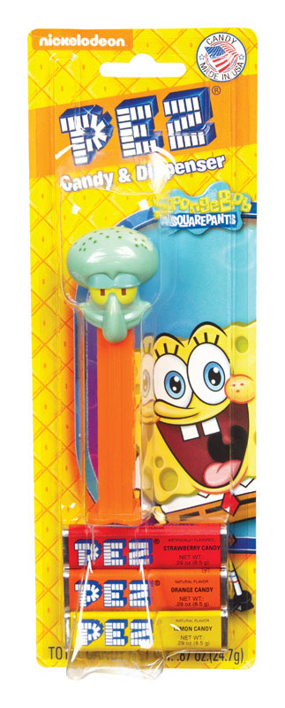 PEZ Spongebob characters Assorted Candy and Dispenser 0.87 oz