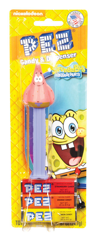 PEZ Spongebob characters Assorted Candy and Dispenser 0.87 oz