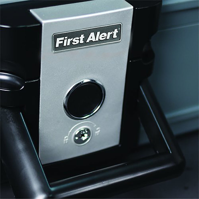 First Alert 0.17 cu ft Key Lock Gray Fireproof Safe