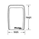 Master Lock 0.004 cu ft Combination Lock Gray Lock Box