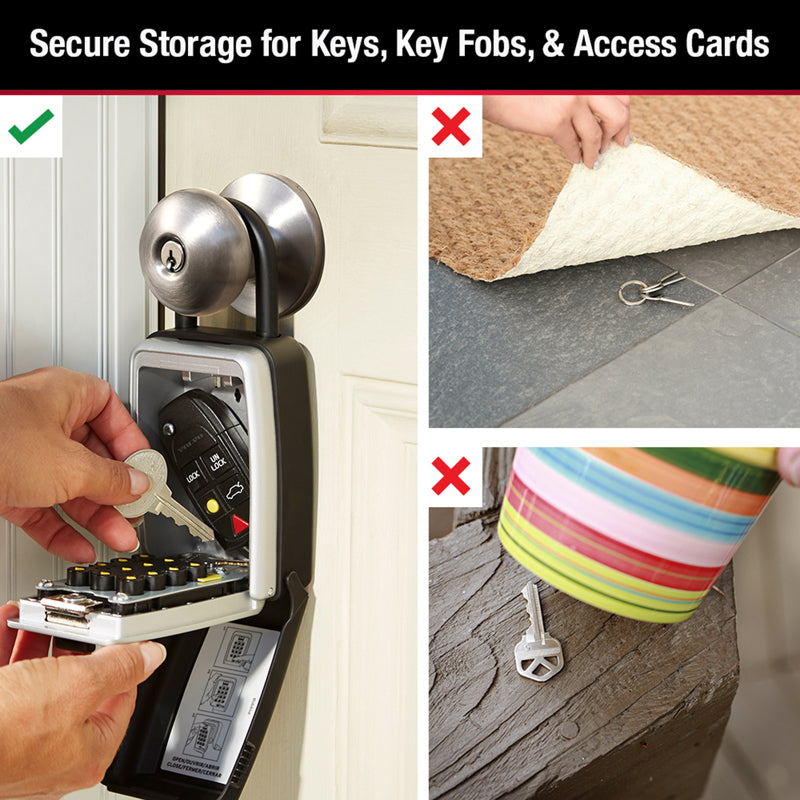 Master Lock 0.004 cu ft Combination Lock Gray Lock Box