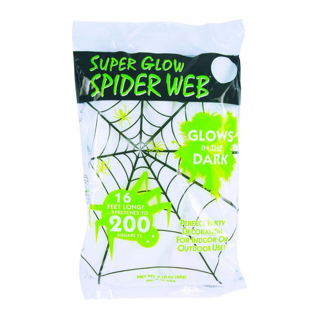 GLOW IN DARK SPIDERWEB