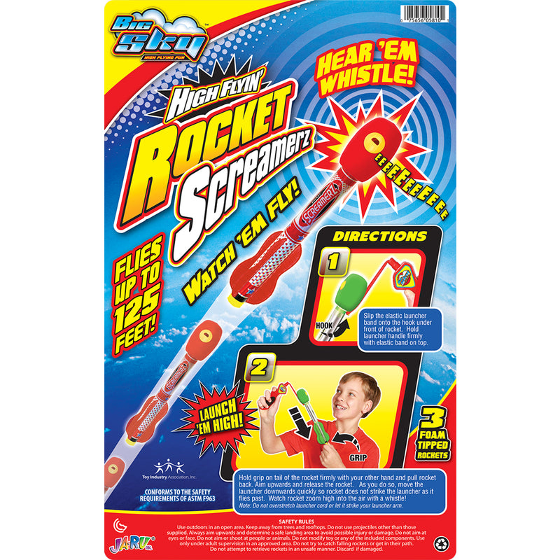 Ja-Ru Big Sky Rocket Screamerz Plastic 4 pc