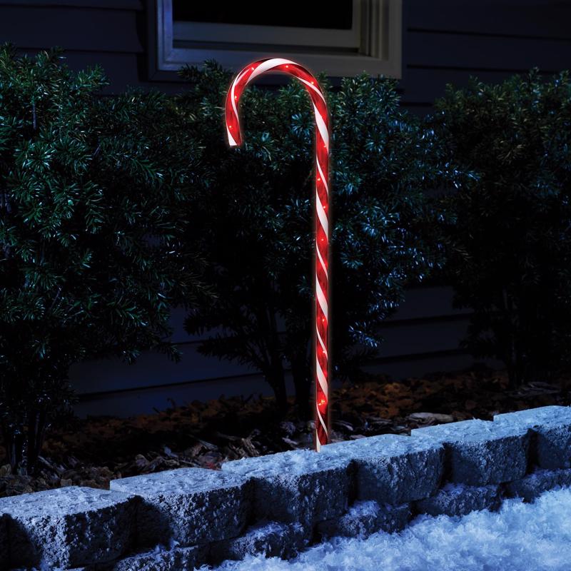 LIGHTED CANDY CANE 27"