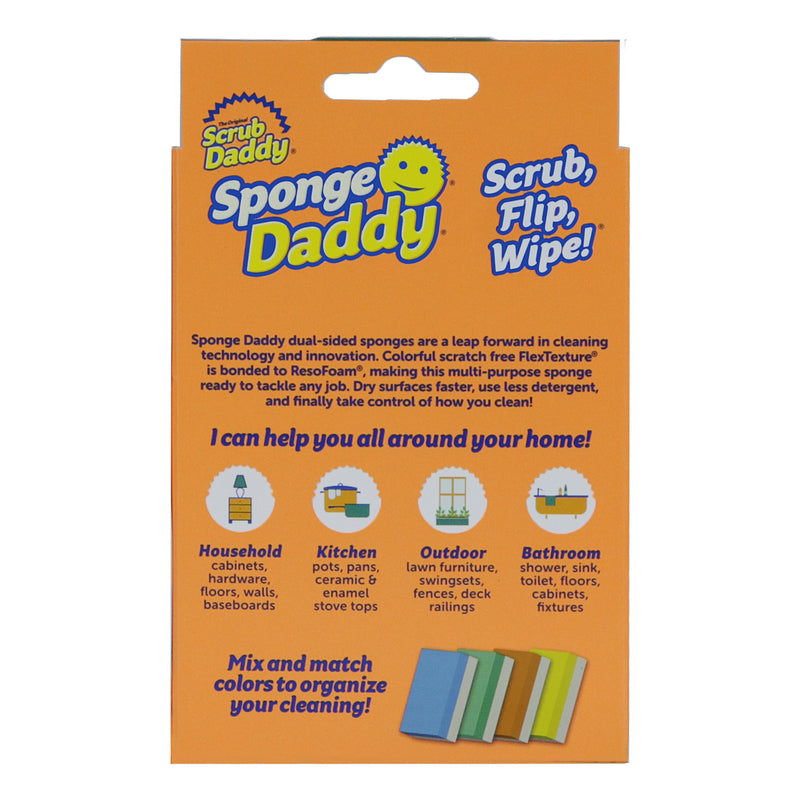 Scrub Daddy Sponge Daddy Heavy Duty Sponge For Multi-Purpose 4 pk