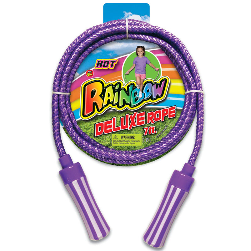 Rainbow Jump Rope Plastic/Rope Assorted 1 pc