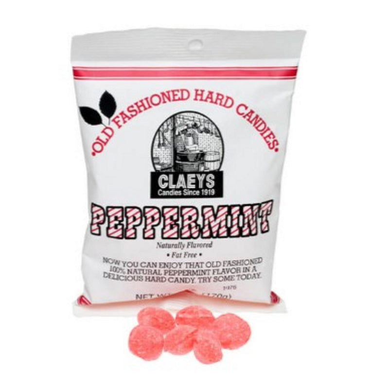 Claeys Old Fashioned Natural Peppermint Hard Candy 6 oz