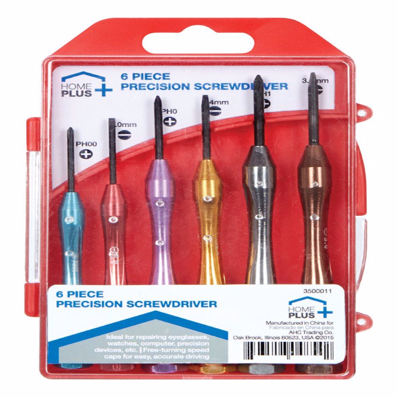 Home Plus Assorted Precision Driver Set 6 pc