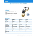 Feit String Lights Incandescent String Light Set Clear 20 ft. 10 lights