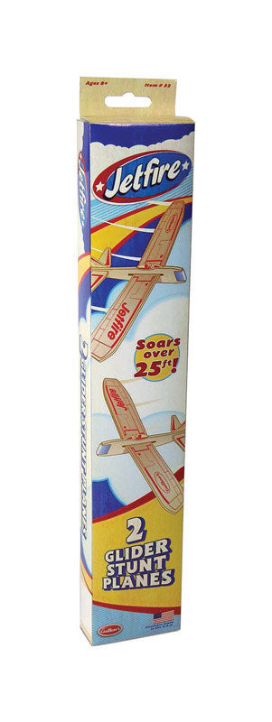 Paul Guillow Jetfire Glider Plane Balsa Wood Natural 2 pc