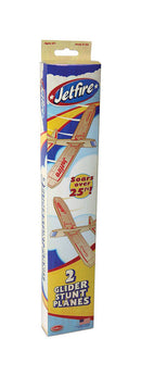 Paul Guillow Jetfire Glider Plane Balsa Wood Natural 2 pc
