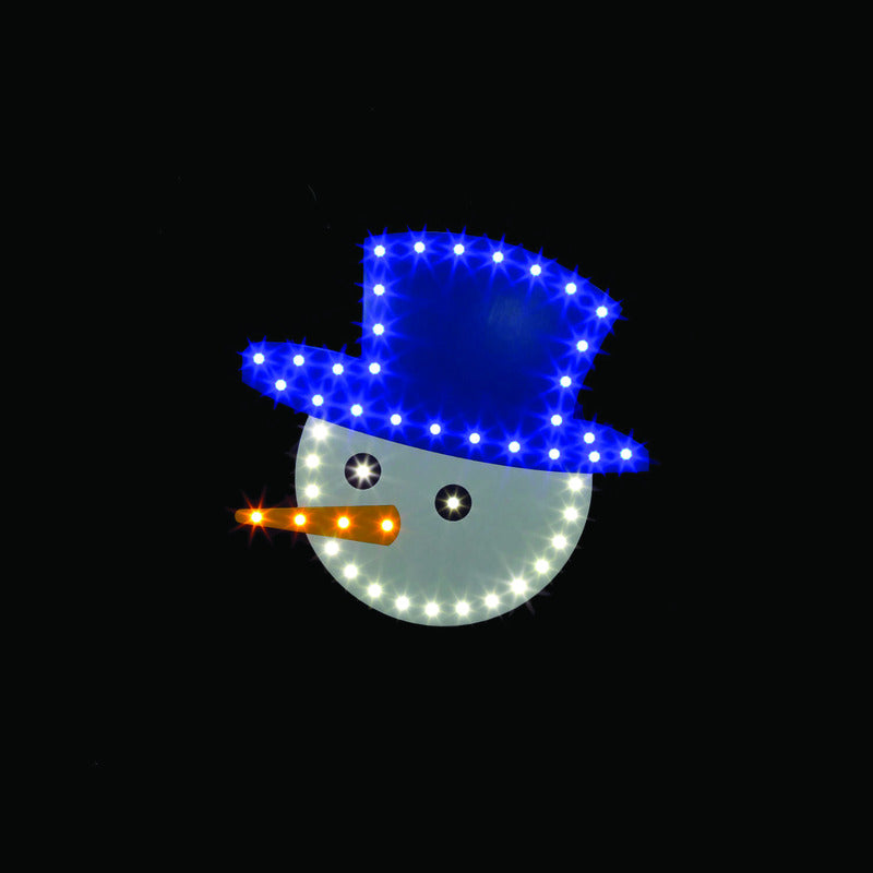 LED SNOWMAN FACE 14.5"