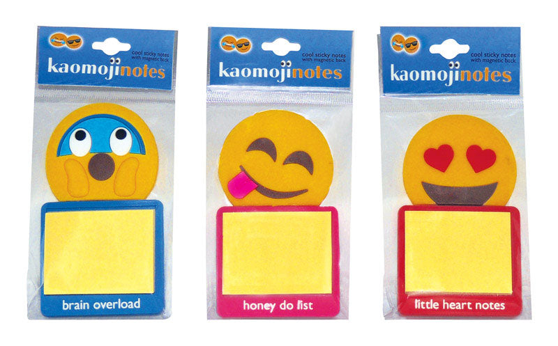 Kaomoji Emoji Magnetic Sticky Notes 1 pk