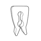 3/4 in. H X 5/16 in. W X 5/16 in. L White Utility/Parts Inventory Control Unit Plastic