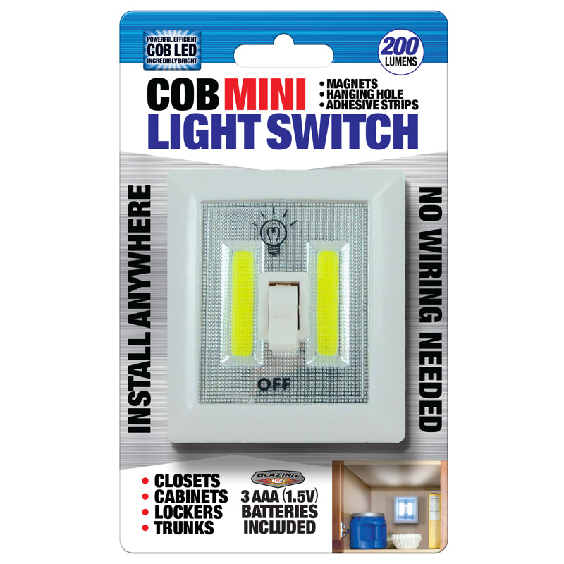Blazing LEDz COB Mini Manual Battery Powered LED Light Switch