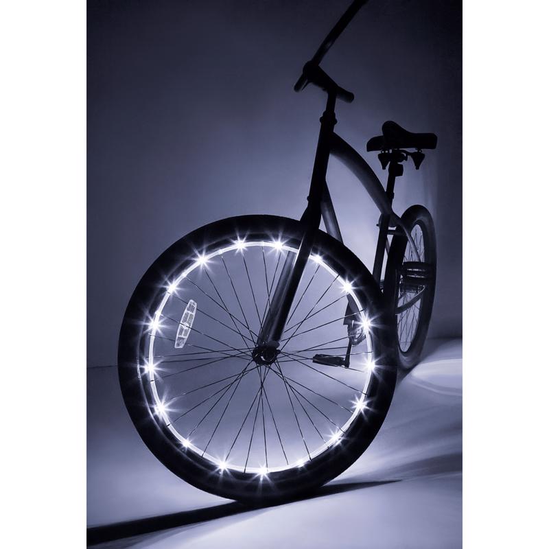 Brightz Wheel Brightz White LED Bike Accessory ABS Plastics 1 pk