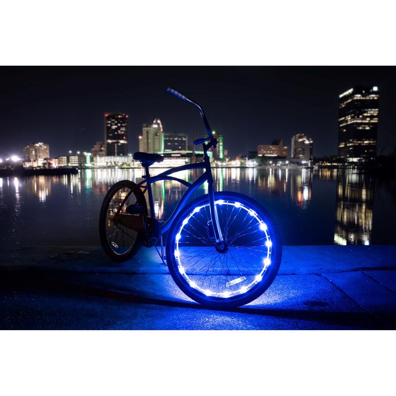 Brightz Wheel Brightz Blue LED Bike Accessory ABS Plastics 1 pk