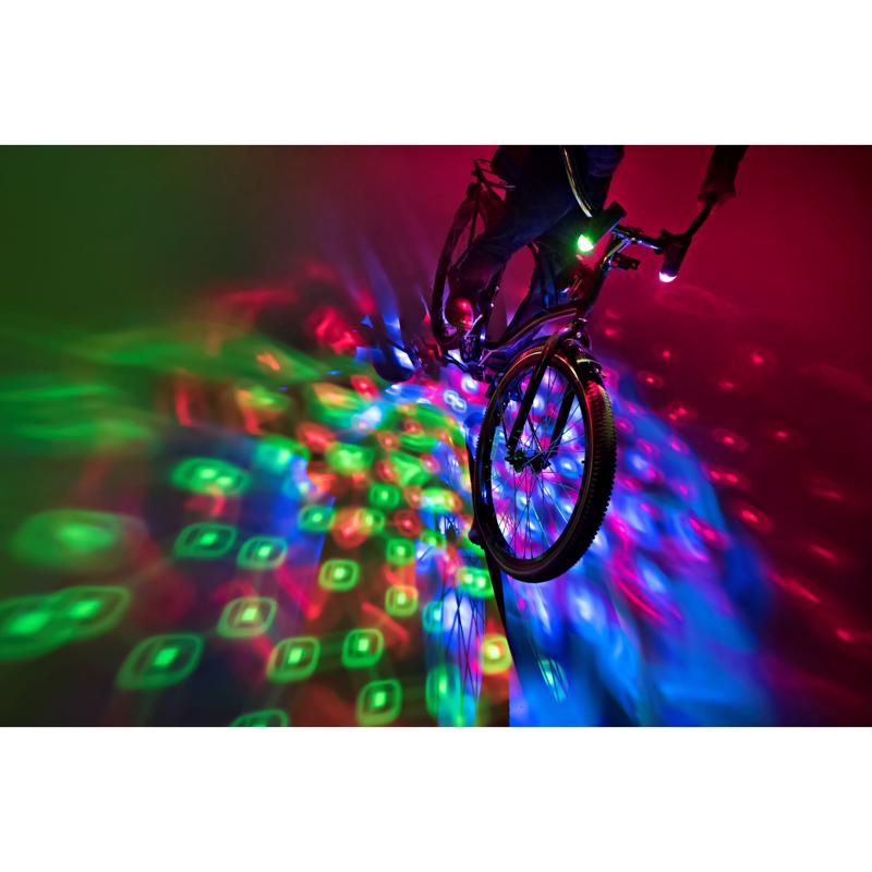 Brightz Cruzin Brightz LED Disco LED Bicycle Light Accessory ABS Plastics 1 pk