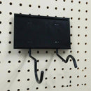 5 in. Black Metal Pneumatic Power Tool Peg Hook 1 pk