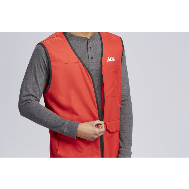 Artcraft No Snag L Sizes Men's Sleeveless V-Neck Red Vest