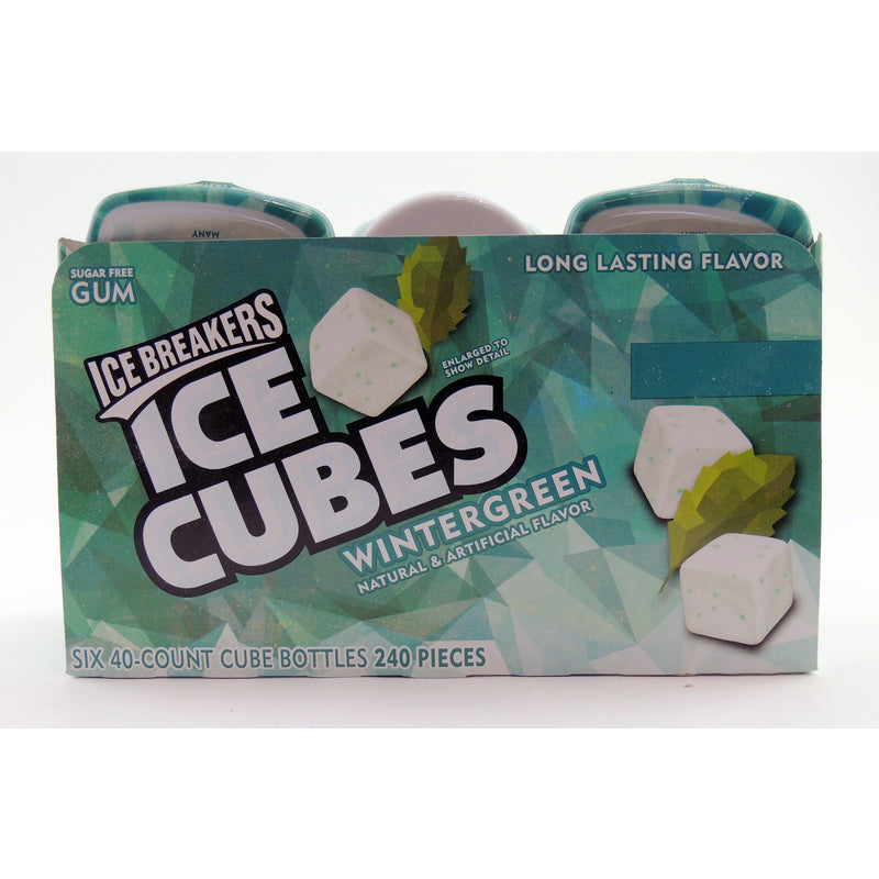 Ice Breakers Ice Cubes Wintergreen Gummy Candy 40 pc