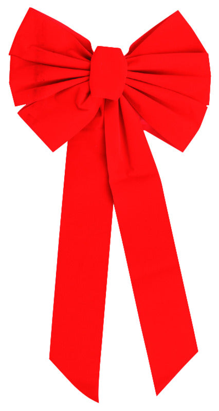 CHRISTMS BOW VELVET 26"